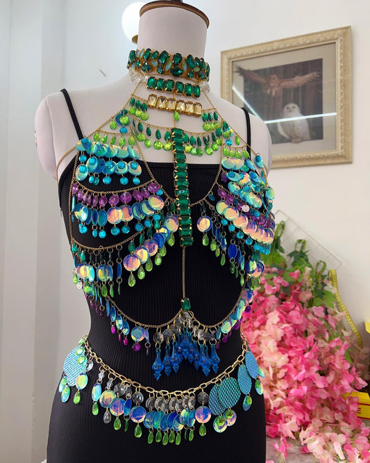 CUSTOM MADE OVER OUTFIT BODY JWELLERY SET