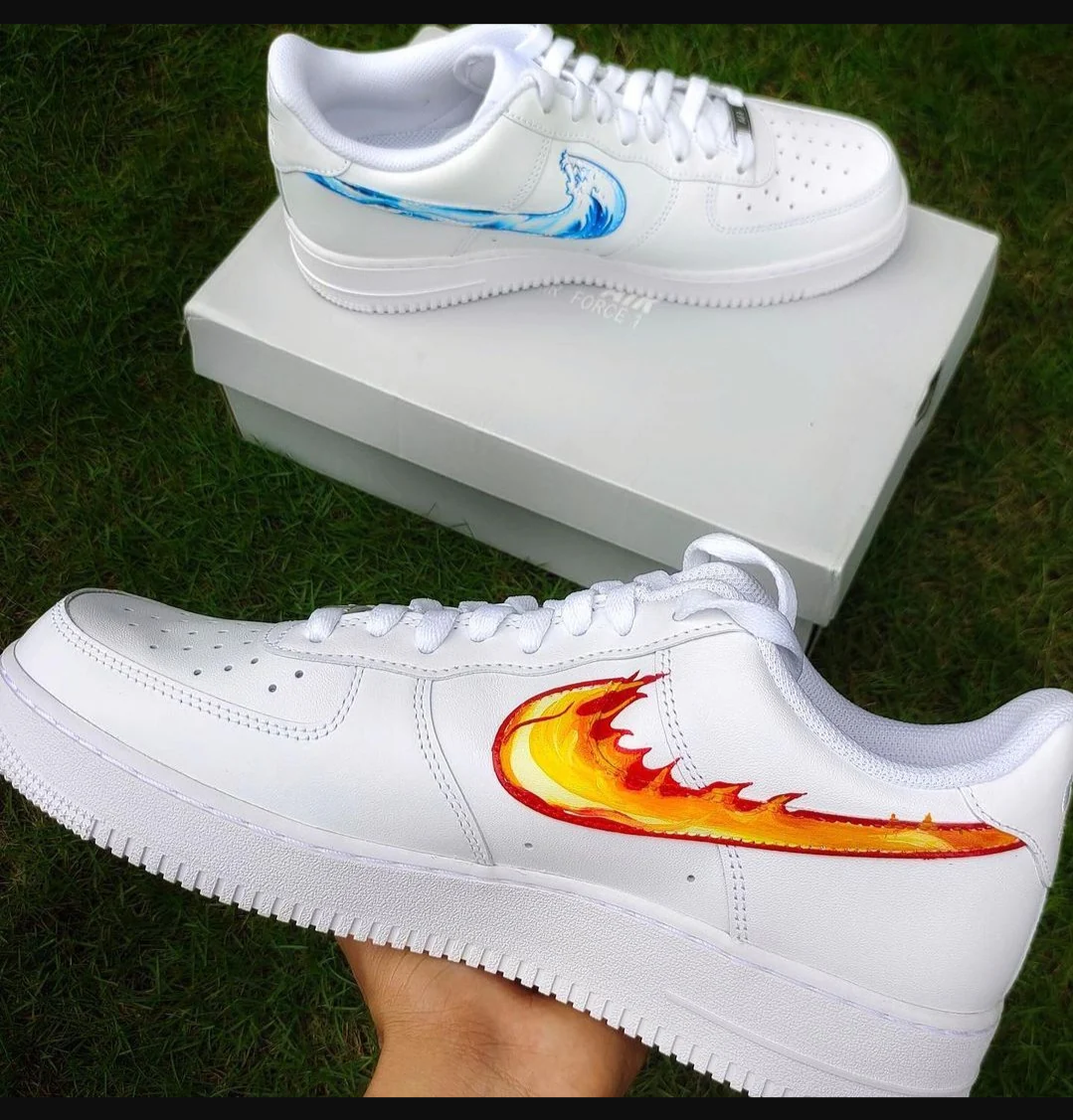 NIKE AIR FORCE1 X FIRE & WATER