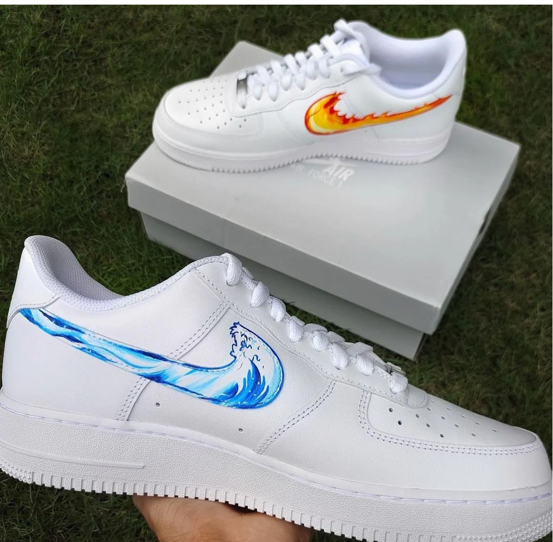 NIKE AIR FORCE1 X FIRE & WATER