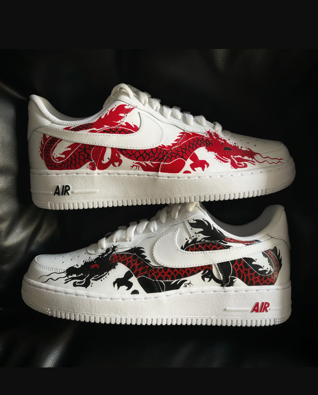 NIKE AIRFORCE 1 x MISMATCHED DRAGON