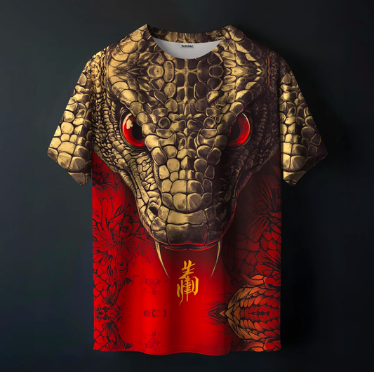 RED VENOM PRINTED TEE