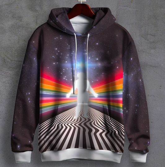 RAINBOW ASCENSION PRINTED HOODIE