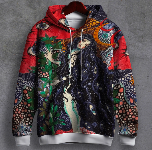 ASTRAL FLORA PRINTED HOODIE