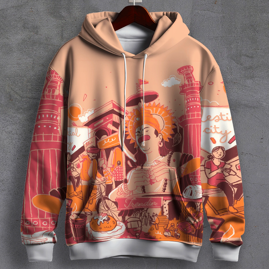 CELESTIAL CITY PRINTED HOODIE