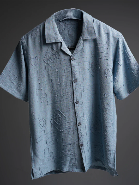 SILVER SKY KNITTED SHIRT