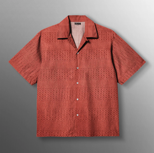 RUSTIC CLAY KNITTED  SHIRT